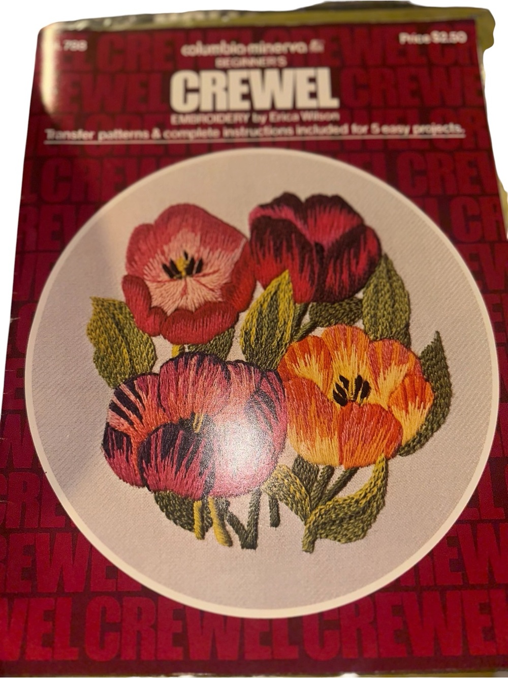 Beginner's Crewel Embroidery Vol 788 Erica Wilson 1974